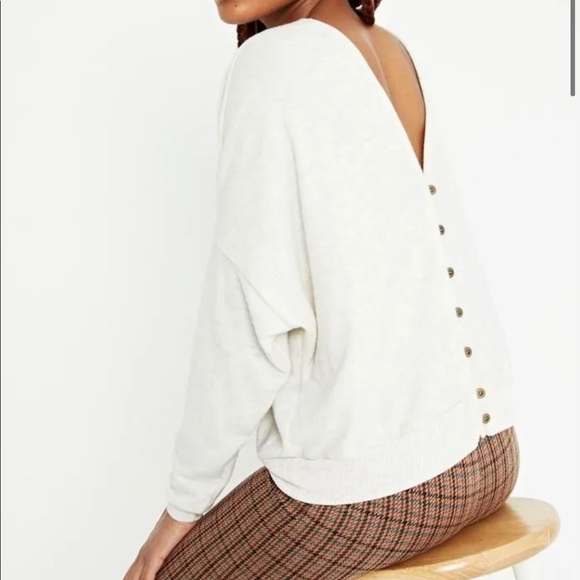 Project Social T Tops - Never worn beige/cream white sweater top